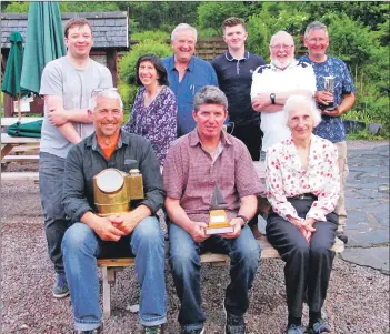  ??  ?? Prizewinne­s at the recent Glencoe Boat Club Regatta