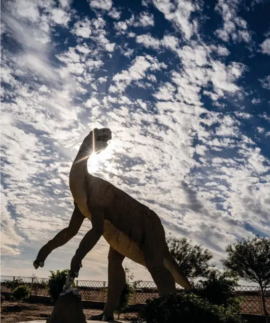  ?? ?? ► Parque Valle de los Dinosaurio­s en la región de Tarapacá. Foto: Sernatur.