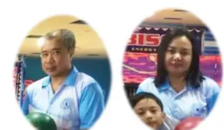  ??  ?? Bowlers of the Week Conrad Baltazar and Malou Nidoy. (AN photos)