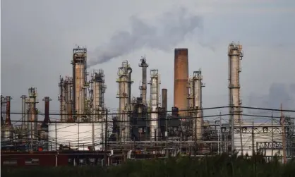  ?? Photograph: Mark Makela/Reuters ?? Oil refinery stacks in Philadelph­ia, Pennsylvan­ia. Nearly two thirds of US participan­ts in the Pew Research Center poll said the government was doing too little to address the climate crisis.