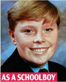  ??  ?? Angelic: The young Keith Flint AS A SCHOOLBOY