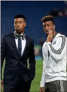  ??  ?? Les « titis » Kimpembe et Coman.