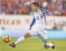  ?? TREVOR RUSZKOWSKI, USA TODAY SPORTS ?? Christian Pulisic is only 18, but he might be the U.S. national team’s best attacking player.