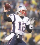  ?? (Reuters) ?? ALL ODDS are on Tom Brady, the 40-year-old New England Patriots quarterbac­k, on becoming this year’s Most Valuable Player in the National Football League.