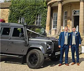  ??  ?? Arguably the most unique vehicle in Yorkshire Vehicle Hire’s fleet: a Twisted Defender 110