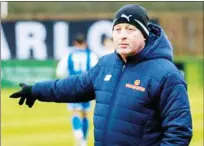  ??  ?? TAKING NO CHANCES: Darlington boss Alun Arnmstrong