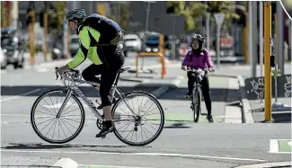  ??  ?? Ten thousand more people will work in the central city in the next three years, so more cycleways are needed.