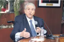  ??  ?? Carlos Aceves del Olmo, líder de la CTM, dijo que esperarán los tiempos oficiales para poder reunirse con Andrés Manuel López Obrador.