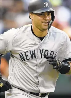  ?? AP ?? Gary Sanchez likely will be activated by the Yanks on Wednesday.