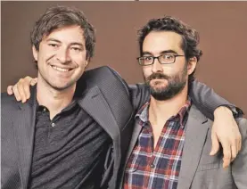  ??  ?? Mark (left) and Jay Duplass are the filmaking duo behind the new film starring Jason Segal (below) “Jeff, Who Lives at Home.”