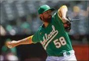  ?? NHAT V. MEYER — BAY AREA NEWS GROUP, FILE ?? A’s starting pitcher Paul Blackburn (58) will start the season on the injured list.