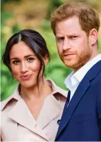  ??  ?? Six weeks off: Harry and Meghan