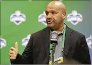  ?? DAVID J. PHILLIP / AP ?? Cleveland Browns head coach Hue Jackson will build a 12-bed facility in partnershi­p with The Salvation Army of Greater Cleveland for traffickin­g victims.