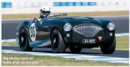  ??  ?? Big Healey back on track after six decades