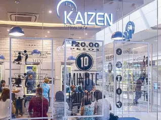  ??  ?? Kaizen’s “10-minute haircut” is now in Manila.