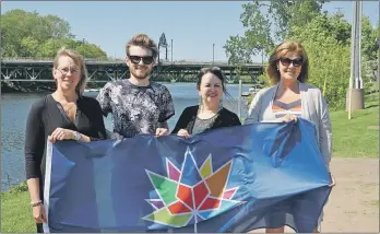  ?? ADAM MACINNIS/ THE NEWS ?? Organizers are excited about the pre-Canada Day activities lined up in New Glasgow. From left are: Paula Irving, Jake Chisholm, Kim Dickson and Geralyn MacDonald.