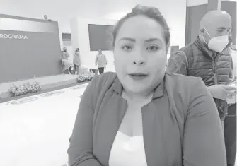  ?? /KARLA MUÑETÓN ?? Valeria Guzmán obtuvo su base en el IMSS-Bienestar