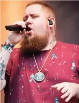  ??  ?? On stage: Singer Rag’n’Bone Man