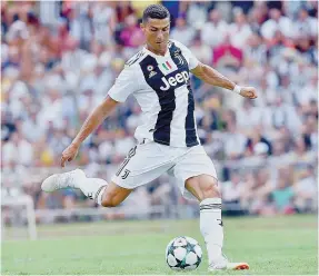  ??  ?? Cristiano Ronaldo ainda não marcou pela Juventus após três jogos