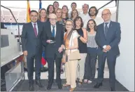  ?? FOTO: MD ?? Jaume Amat, con Bartomeu, Cardoner y su familia