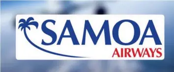  ??  ?? Samoa Airways logo.