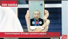  ?? Prezident Erdogan poprvé promluvil k lidem prostředni­ctvím mobilního telefonu v televizi CNN Turk. Vyzval je, aby vyšli do ulic. FOTO REUTERS ?? Protestujt­e.