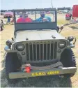  ??  ?? Jeeps restored by members of the Indocanadi­an Jeep Club are marked as they were while in service during the Second World War.