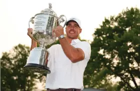  ?? Getty ?? Brooks Koepka after his PGA Championsh­ip triumph on Sunday