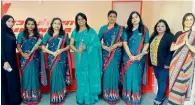  ?? Supplied photo ?? A jubilant women crew of India’s national carrier now has everything to keep their heads high. —