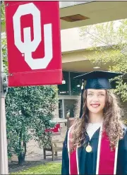  ?? Photo by Tammie Johnson/The Coffee Cup ?? Melanie Duggan, daughter of The Coffee Cup owner Tammie Wagner, recently graduated from the University of Oklahoma graduate school with her Master of Arts in occupation­al therapy.