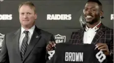  ?? Associated Press ?? Jon Gruden and Antonio Brown should entertain HBO viewers.