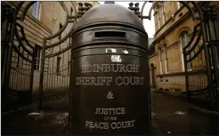  ?? ?? The man appeared at Edinburgh Sheriff Court earlier this month, where he pleaded not guilty to charges of sex offences against children
