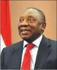  ??  ?? Cyril Ramaphosa