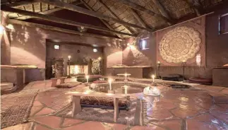  ??  ?? There are numerous chapels and rooms around the property for solo or group meditation­s,workshops and rituals.