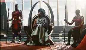  ?? Marvel Studios / Associated Press ?? “Black Panther: Wakanda Forever” earned 12 NAACP Image Awards nomination­s on Thursday, while “The Woman King” and “Abbott Elementary” enter next month’s ceremony as top nominees.