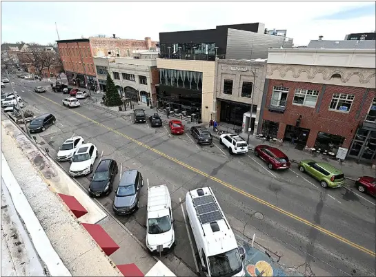  ?? ?? Fourth Street between Lincoln Avenue and Cleveland Avenue is pictured Monday. The Loveland Downtown Developmen­t Authority is inviting residents to an open house on Tuesday to see the latest plans for the Heart Improvemen­t Program (HIP) streets project, a multimilli­on dollar proposal to upgrade Fourth Street in the downtown area.