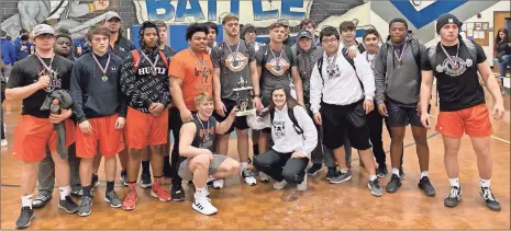  ?? Contribute­d ?? Athletes from LaFayette High School and coached by Matt Yarbrough took second place at the Area 5 weightlift­ing meet at Fannin County High School on March 7.