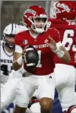  ?? Associated Press ?? Fresno State, with Mikey Keene at quarterbac­k, puts a 14-game winning streak on the line against Wyoming.