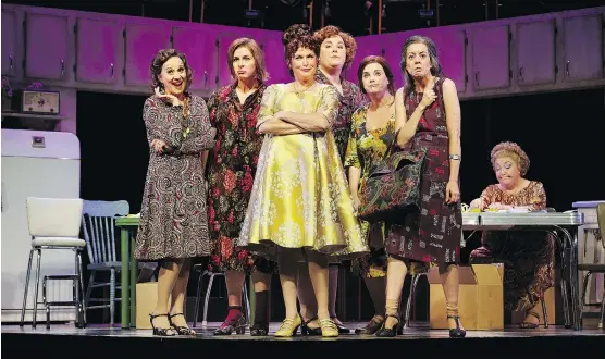  ?? TRUDIE LEE ?? Gabrielle Jones, centre, considers herself lucky to be part of the cast of the Theatre Calgary production of Sisters: The Belles Soeurs Musical, playing until Nov. 4.