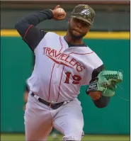  ?? (Arkansas Travelers/Mark Wagner) ?? Arkansas Travelers pitcher Devin Sweet, who played collegiate­ly at North Carolina Central, is one of only a few players in the profession­al ranks who came from historical­ly Black colleges and universiti­es.