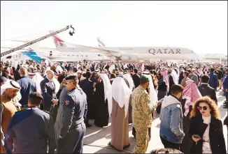  ??  ?? View of the crowd at the launch of Kuwait Aviation Show 2020.