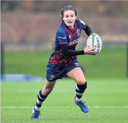  ?? Picture: Ryan Hiscott/JMP ?? Jaz Joyce scored a hat-trick of tries in Bristol’s defeat to Exeter at Shaftesbur­y Park