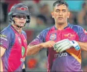  ?? BCCI ?? RPS skipper Steve Smith said MS Dhoni had a big role in the side’s turnaround in this edition of the IPL.