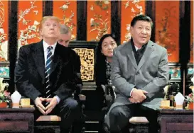  ?? JONATHAN ERNST/REUTERS ?? Donald Trump y Xi Jinping, protagonis­tas del conflicto.