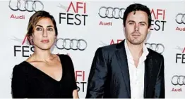  ?? PAUL A. HEBERT/INVISION 2013 ?? Summer Phoenix and Casey Affleck have two sons — Indiana, 12, and Atticus, 9.