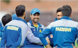  ??  ?? Mohammad Amir ( centre) at a training session at Lord’s.