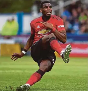  ??  ?? Paul Pogba is contracted with United for another two years.
