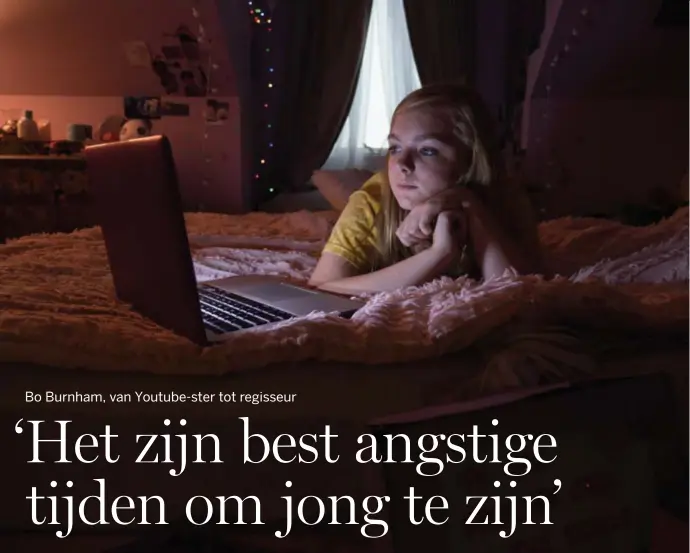  ??  ?? Kayla steelt het hart van de kijker, maar met haar Youtubekan­aal wil het niet zo vlotten.