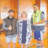  ??  ?? RIGHT: Tararua Mayor Tracey Collis with Tararua’s rangitahi Joel Mudford (left) and Jarna Mihaere at the Woodville Health Expo on Saturday.