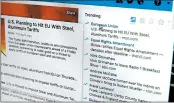  ?? RICHARD DREW/AP ?? Facebook is shutting down its ill-fated “trending” news section, says it’s outdated and not popular.